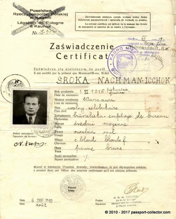 Jewish Travel Document SUGIHARA