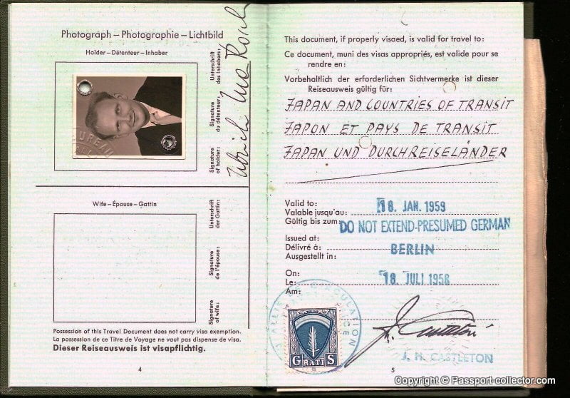 The passport of a STASI unofficial collaborator - Code name PRIMUS