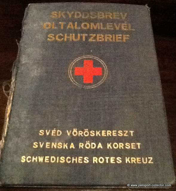Schutzbrief Swedish Red Cross signed by Langlet