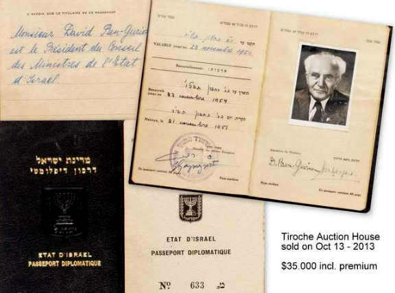 David Ben-Gurion Passport