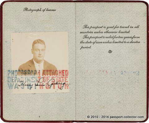 Baseball: Lou Gehrig Passport for $263k