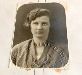 Belgian Passport 1927 Countess Marie Elisabeth d'Oultremont