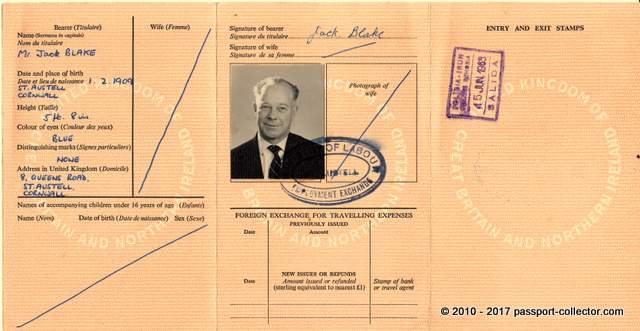  British Visitors Passport