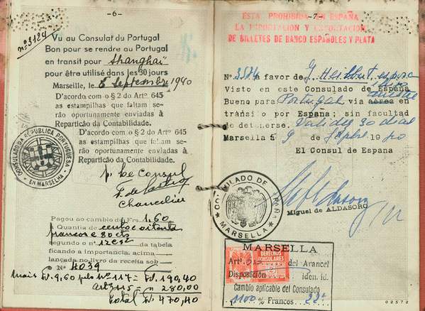 One Of Varian Fry's "Passport To Freedom" here a Czechoslovak Passport