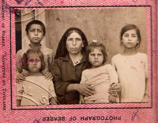 Colony of Cyprus 1925 – British Passport – Family of Five