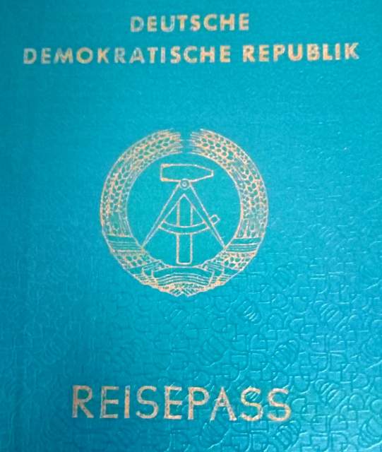 East German Passport 1993 to Ukraine