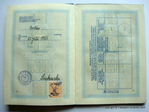 East German Passport 1955 - One Of The First
