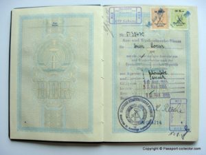 East German Passport 1955 - One Of The First