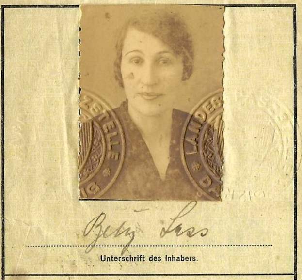 Betty Sass passport photo