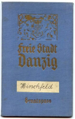 Danzig Senate Passport 1935