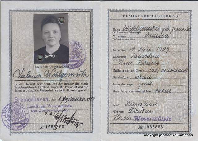 unique danzig-germany passport