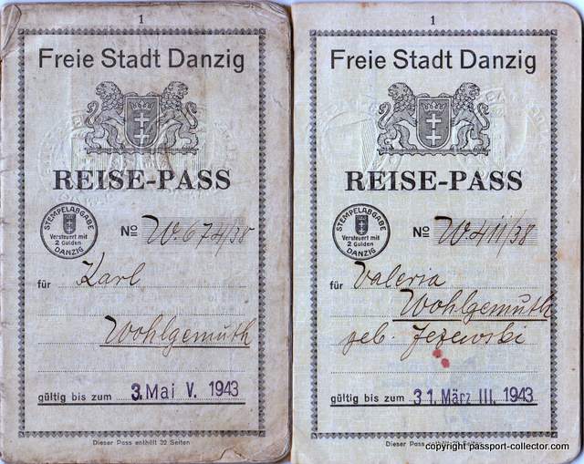 unique danzig-germany passport