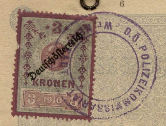 Unusual German-Austria Passport