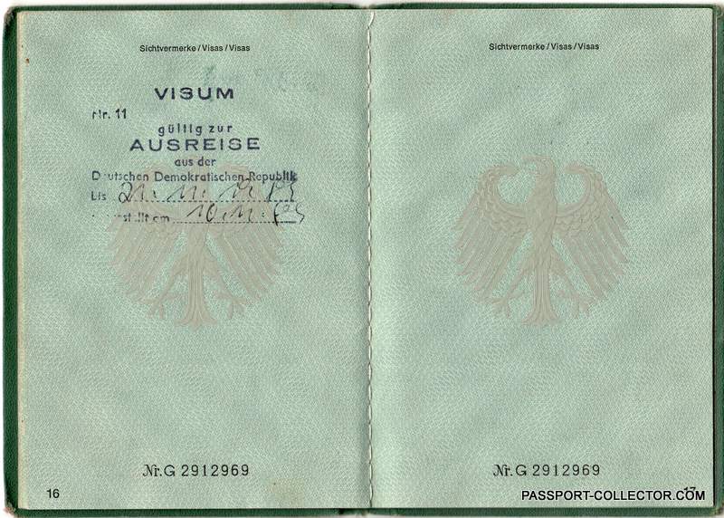 last visa east germany