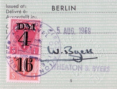 Passports of an East German Nuclear Scientist