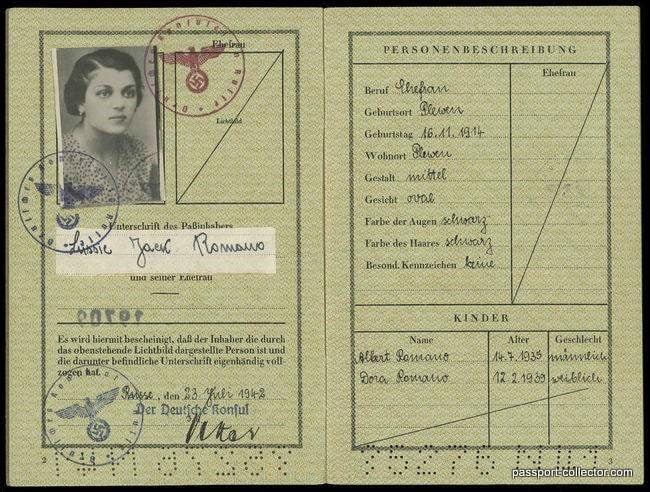 Protectorate Bohemia-Moravia J-Passport 1942