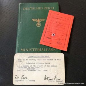 German Nazi Passport 1938