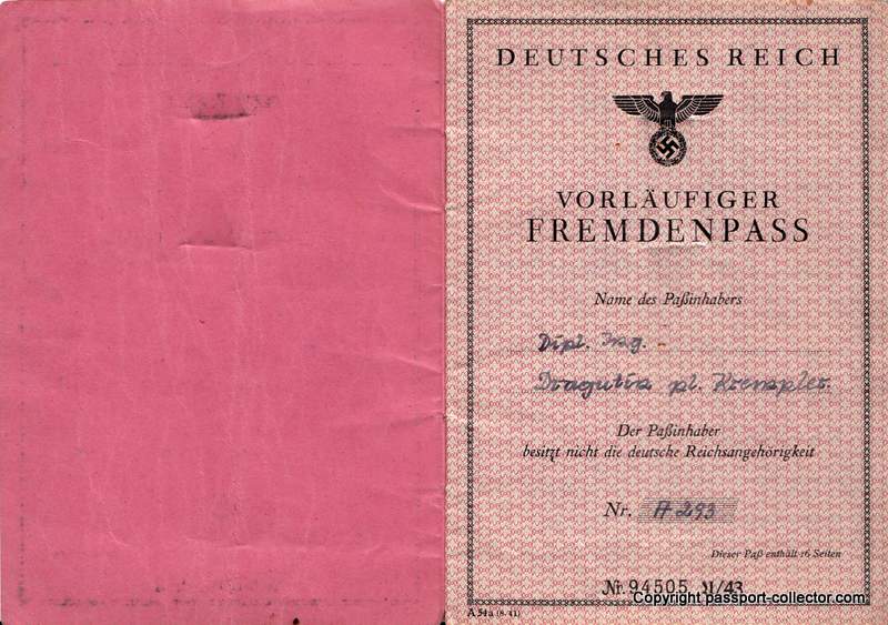 Passport Karl von Krempler