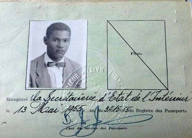 Beautiful and rare Haiti passport 1955