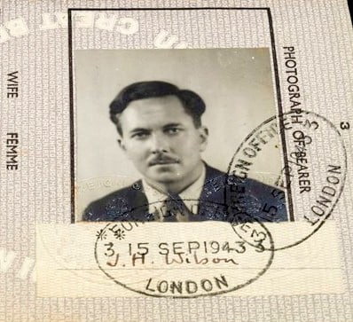 Three passports of former UK Prime Minister Harold Wilson