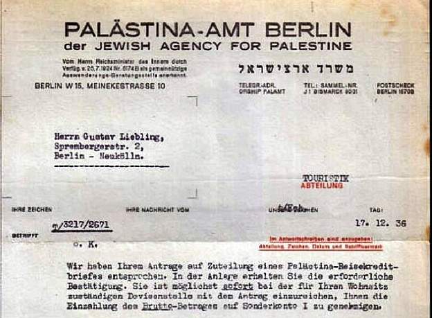 Jewish Agency For Palestine In Berlin