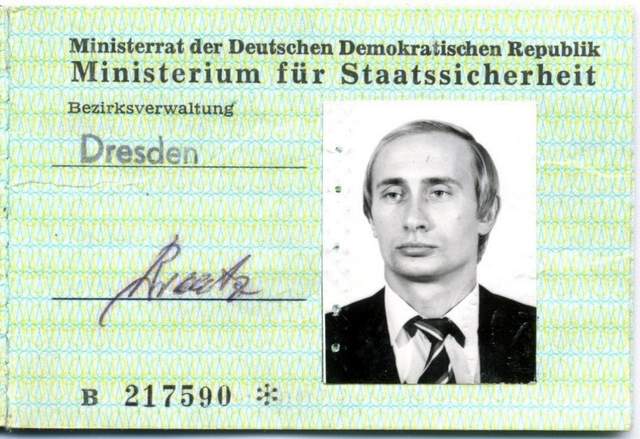 Putin’s Stasi ID found in German Archives