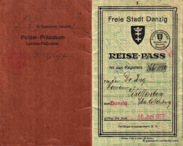 A very special Free City of Danzig Passport - Take a look and learn why