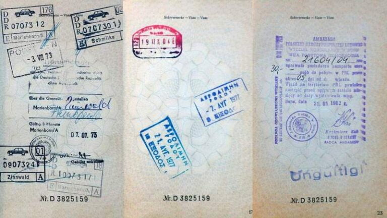 A Road Trip with a German passport in the 1970s