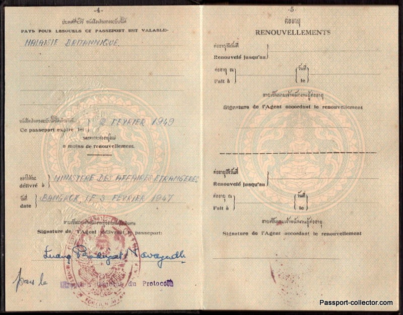 Siam Thailand Passport