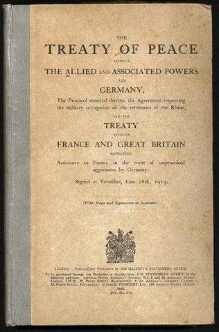 Diplomatic Passport Treaty Versailles