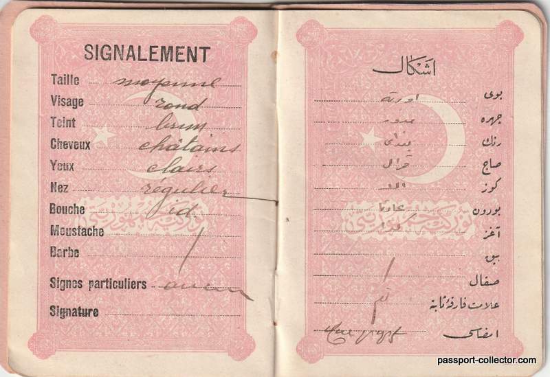 Rare Turkey Republic Passport
