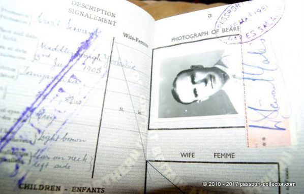 British Passport - Tanganyika Territory - Super Rare!