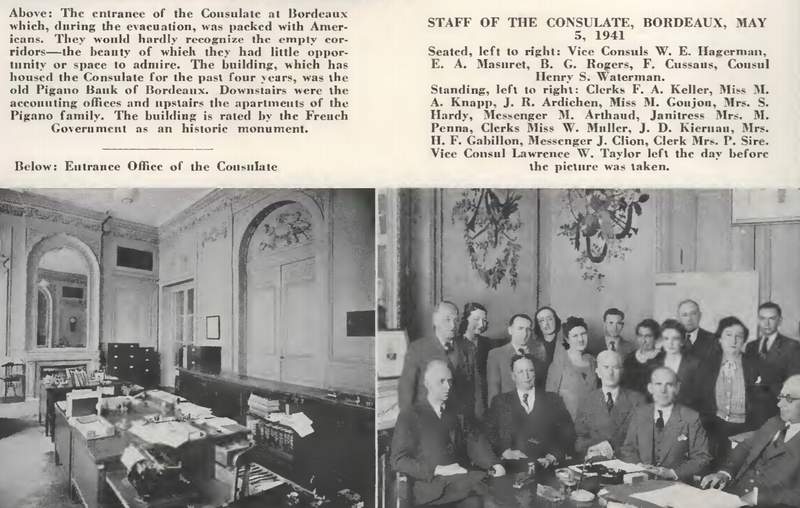 US Consulate Bordeaux 1941