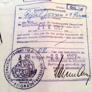 Yugoslavian Collective Passport For 10 Students